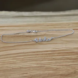 Silver bracelet with diamond TRISH Thumbnail