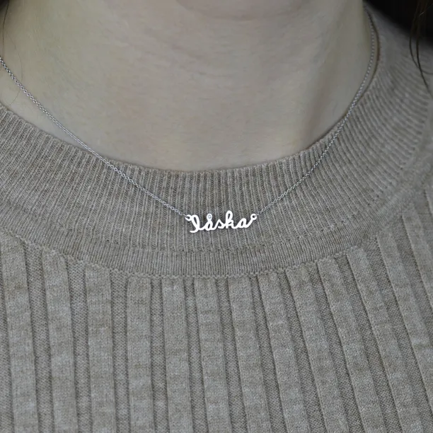Gold necklace with diamond LASKA Image