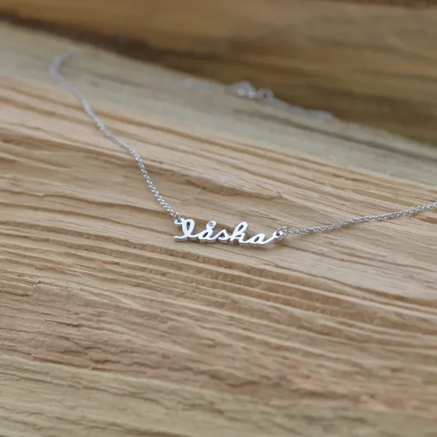 Gold necklace with diamond LASKA Image