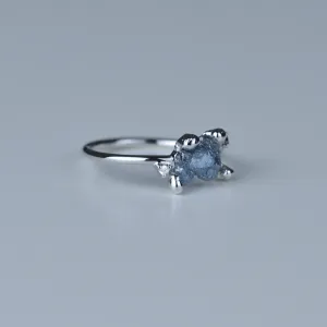 Gold ring with raw diamond TRACY Thumbnail