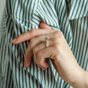 ELLERY salt and pepper diamond ring 0.5ct  Thumbnail