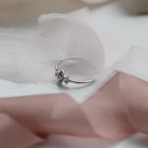 Gold ring with salt and pepper diamond 0.2ct SABI Thumbnail