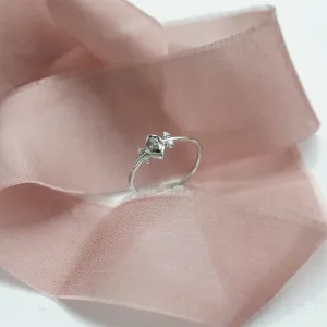 Gold ring with salt and pepper diamond 0.2ct SABI Thumbnail