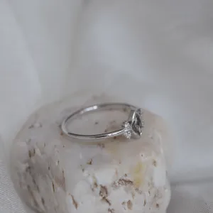 Gold ring with salt and pepper diamond 0.2ct SABI Thumbnail