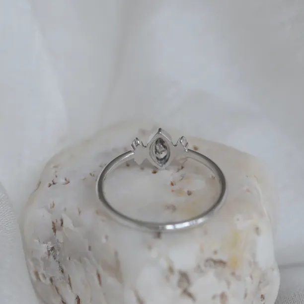 Gold ring with salt and pepper diamond 0.2ct SABI Image