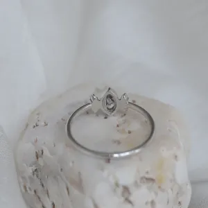 Gold ring with salt and pepper diamond 0.2ct SABI Thumbnail