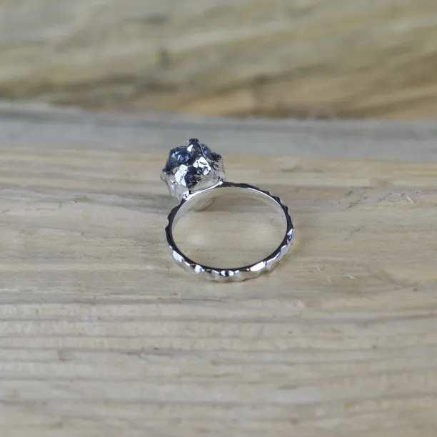 Gold ring with raw diamond HOPE Image