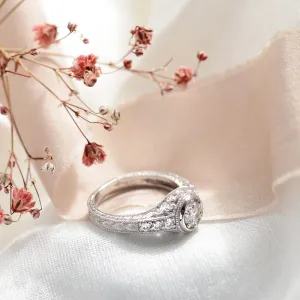 Platinový prsten s diamanty 0.68ct OSLO Thumbnail