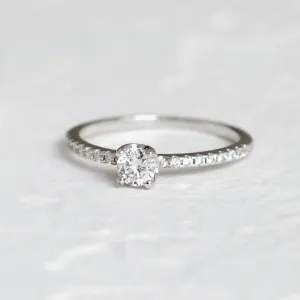  Platinový zásnubní prsten s diamanty 0.38ct KATVI Thumbnail
