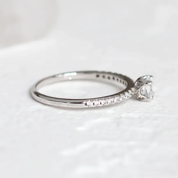  Platinový zásnubní prsten s diamanty 0.38ct KATVI Image