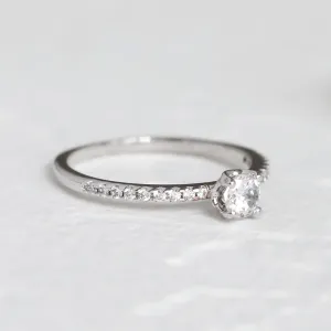  Platinový zásnubní prsten s diamanty 0.38ct KATVI Thumbnail