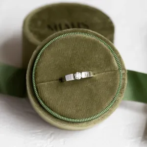 Platinum engagement ring with 0.25 ct diamond MOVIK Thumbnail