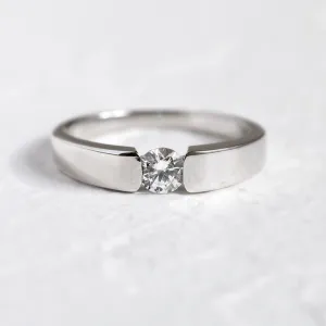 Platinum engagement ring with 0.25 ct diamond MOVIK Thumbnail