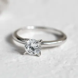 Platinový prsten s diamantem 0.4ct VEITA Thumbnail
