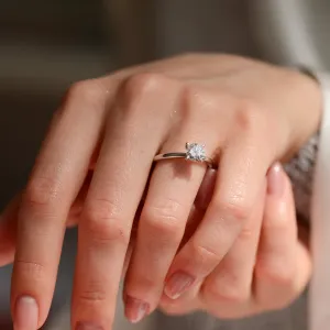 Platinový prsten s diamantem 0.4ct VEITA Thumbnail