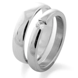 Platinum and diamond wedding rings MOLLE