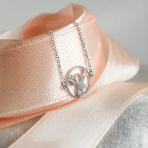APRIL Silver bracelet with a diamond Thumbnail