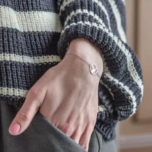 APRIL golden  bracelet with a diamond Thumbnail