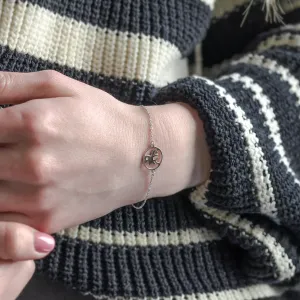 APRIL golden  bracelet with a diamond Thumbnail