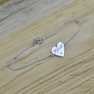VICKY golden bracelet with a diamond Thumbnail