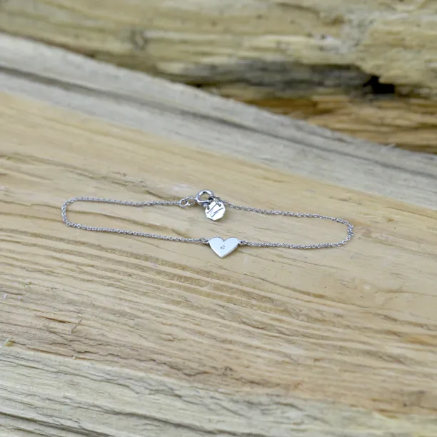 CINDY golden bracelet with a diamond Image