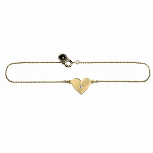 CINDY golden bracelet with a diamond Thumbnail