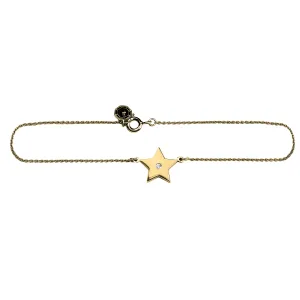 ANITA golden bracelet with a diamond Thumbnail