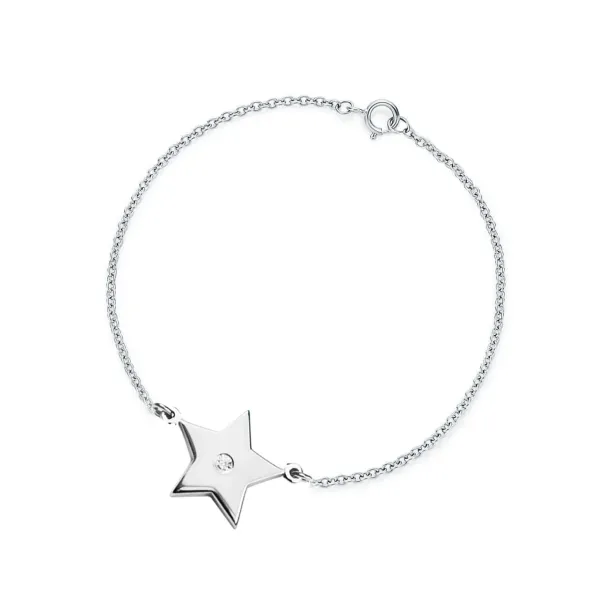 ANITA golden bracelet with a diamond Image