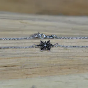 CORA silver bracelet with a diamond Thumbnail
