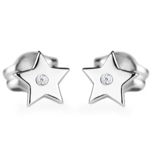 EMILY Gold earrings with a diamond Thumbnail