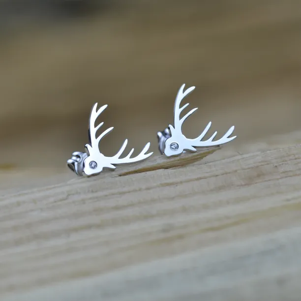 LOIS Gold earrings with a diamond Image