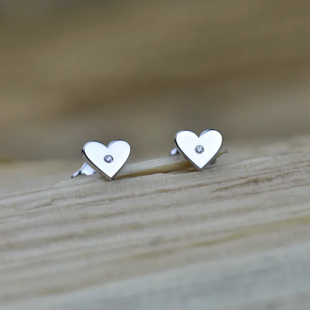 Zlaté minimalistické náušnice RACHEL s diamanty