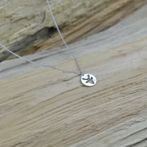 ANN Gold pendant with  a diamond Thumbnail