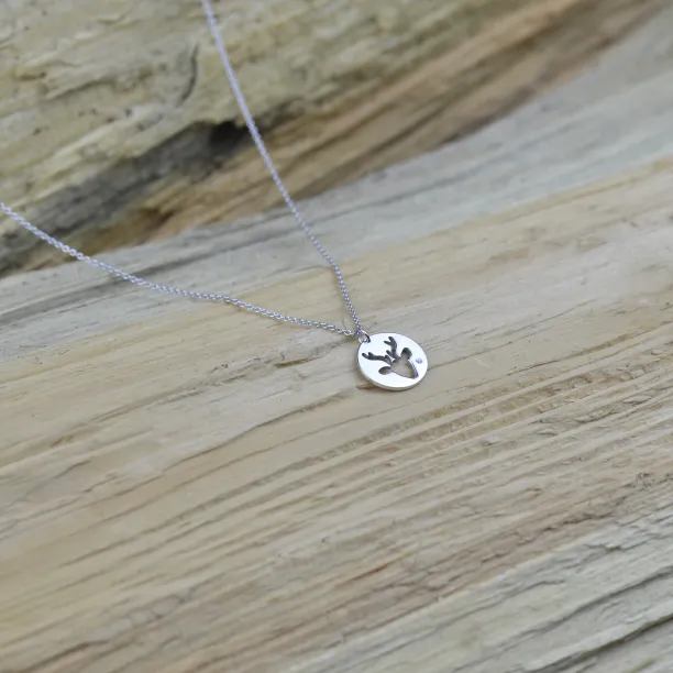 ANN Gold pendant with  a diamond Image