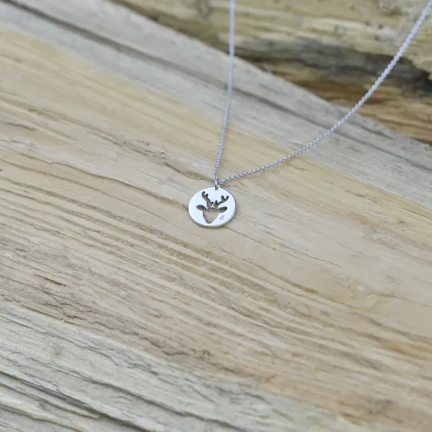 ANN Gold pendant with  a diamond Image