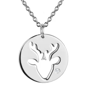 ANN Gold pendant with  a diamond Thumbnail