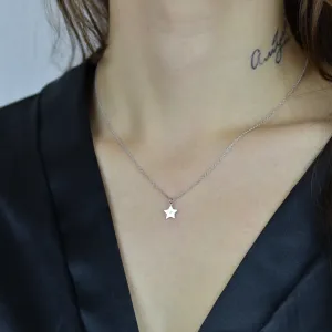 Zlatý přívěsek VIVIAN ve tvaru hvězdy s diamantem Thumbnail