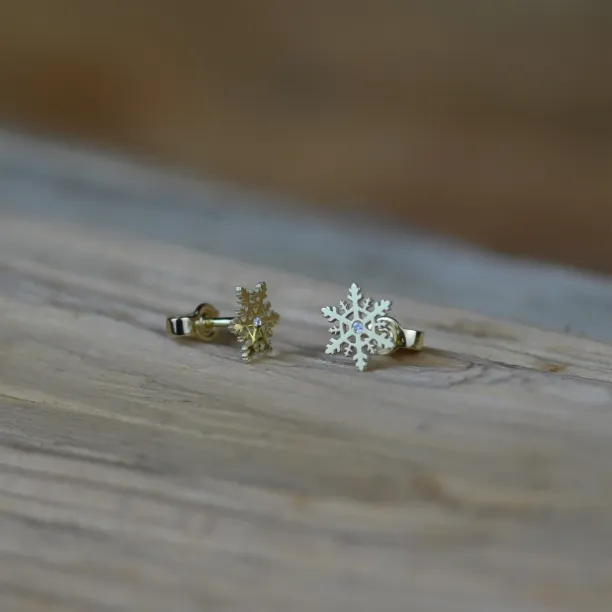 ARIANA gold earrings with a diamonds Image