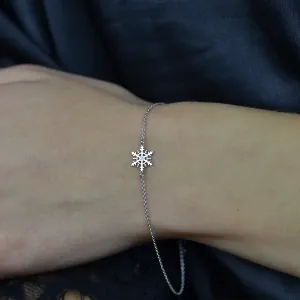 CORA gold bracelet with a diamond Thumbnail