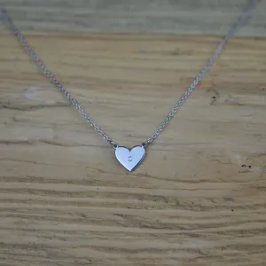 Zlatý náhrdelník LILLIAN ve tvaru srdce s diamantem Thumbnail