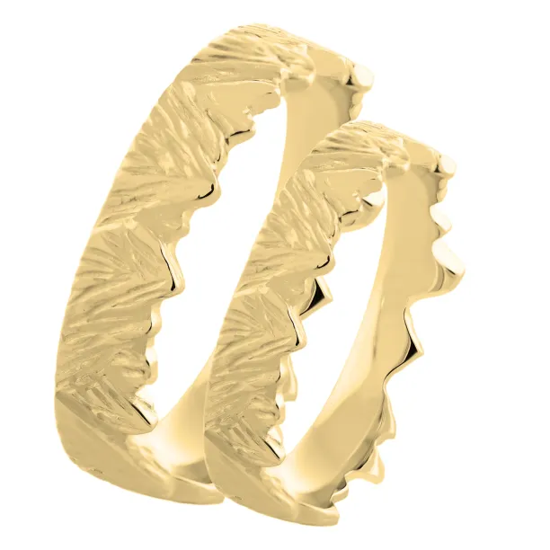 Handmade gold wedding rings MONT Image
