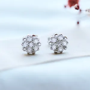 GRACI classic silver zirkons earrings Thumbnail