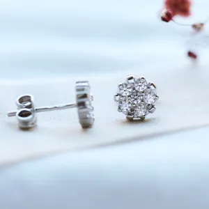GRACI classic silver zirkons earrings Thumbnail