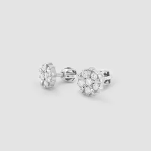 GRACI classic silver zirkons earrings Thumbnail