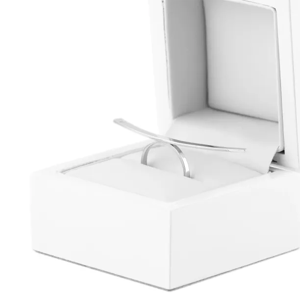 Atypical silver ring Donna - with a diamond Image