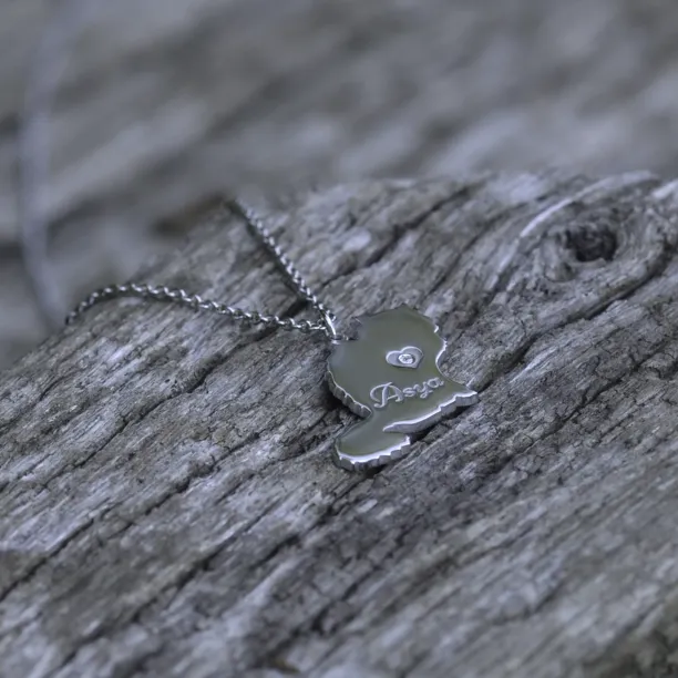 MUYA cat shape silver pendant Image