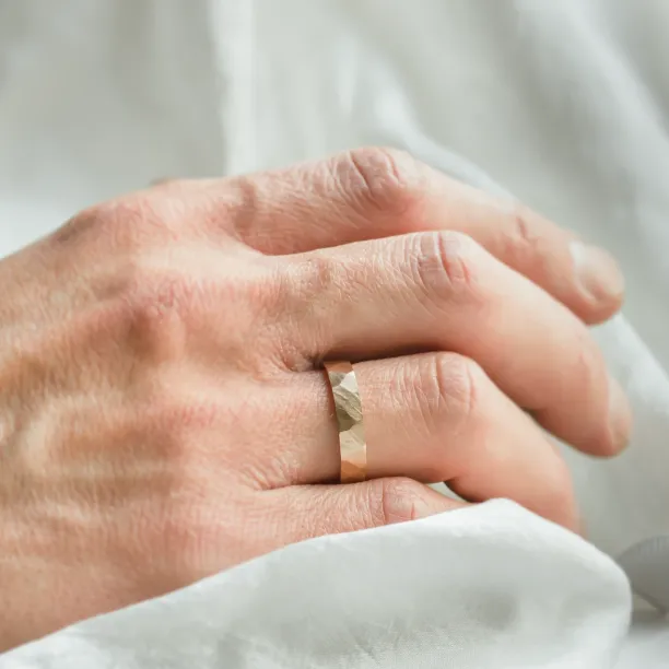 Gold diamond wedding rings LATI Image