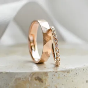 Gold diamond wedding rings LATI Thumbnail