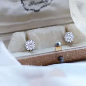 GRACI classic gold diamond earrings Thumbnail