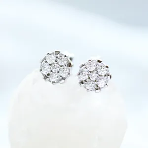 GRACI classic gold diamond earrings Thumbnail